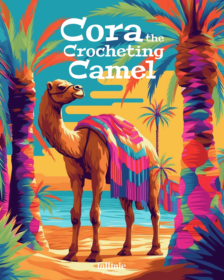 Cora the Crocheting Camel Cover